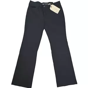 Liz Claiborne NWT Black Jeans Women's Size 10 (32x30) Slim Bootcut Flare Leg - Picture 1 of 12
