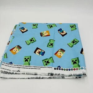Minecraft Fabric Friends 2018 Mojang AB and Mojang Synergies AB Cotton 3.14Y L - Picture 1 of 14