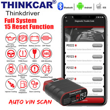 Thinkdriver Car OBD2 Scanner Bluetooth All System ABS SRS TPMS IMMO Oil Reset US
