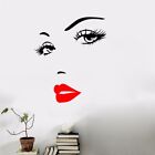Exquisite Red Lips and Eyelashes Wall Decor Sticker for Fashionable Homes