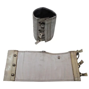 1 Paar Original Österreichisches Bundesheer Österr.BH Leder-Gamaschen, Gebraucht - Picture 1 of 2