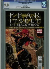 FEAR ITSELF: BLACK WIDOW #1 CGC 9.8 MINT WHITE PAGES 2011 PETER NGUYEN ART SEXY