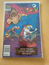 REN & STIMPY SHOW #1 1992 NEWSSTAND FACTORY BAGGED SEALED + STIMPY INSERT COMIC