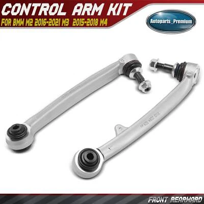 2x Front Rearward Control Arm w/Ball Joint Assembly for BMW M2 16-21 M3 M4 15-20 - Image 1 of 4