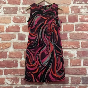 Vestido Taylor Mujer Talla 8 Multicolor Artístico Abstracto Informal Trabajo Oficina Cremallera - Imagen 1 de 8