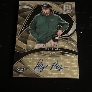 2022 Spectra Rex Ryan Gold Vinyl Auto 1/1 - One Of The Greatest Ever - Picture 1 of 2