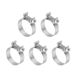 5 Stück 26-28 mm Mini Einspritzschlauchschellen Edelstahl verstellbar Schelle - Bild 1 von 7