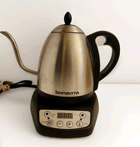 Hervidor eléctrico digital de cuello de cisne de temperatura variable de 1 L para cafetera y té - Imagen 1 de 11