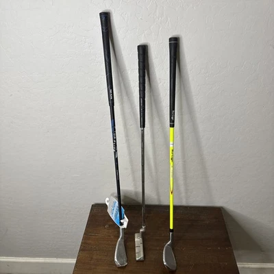 Junior Golf Clubs (3) RH 8, Iron, 9/P, & Putter - Image 1 of 4