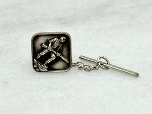 Argento Sterling 925 Vintage Robbins Attleboro Uomo con Spilla Cravatta Pistola - Foto 1 di 3