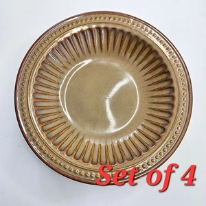 4 Bombay BMA20 Brown Stoneware 8.75" D Lrg Soup Bowls Retired - Picture 1 of 6