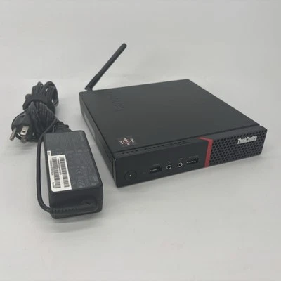 Lenovo ThinCenter M715g AMD Ryzen 5 Pro 2400 GE 3.20 GHz 8 GB RAM 256 GB SSD Win - Image 1 of 4