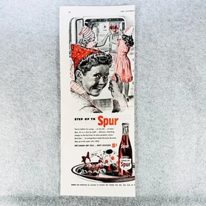 Canada Dry SPUR Soda Cola Pop 1946 Vintage Half Page Print Ad Party Hüte - Bild 1 von 1