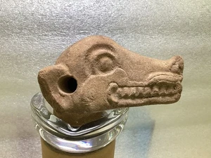 Pre Columbian Terracotta Dog Head - Picture 1 of 9
