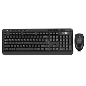 Adesso WKB-1320CB-UK Antimicrobial Wireless Desktop Keyboard and Mouse Combo for - Picture 1 of 10