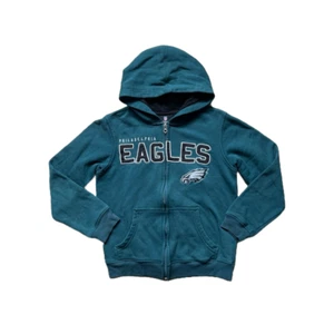 NFL Philadelphia Eagles Youth Hooded Jacket Full Zip Football Sports Game Day - Picture 1 of 7