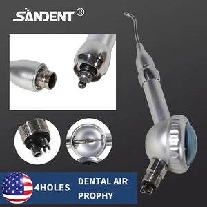 Dental Polisher Air flow Polishing prophy jet Handpiece teeth sand white 4Holes - Picture 1 of 14