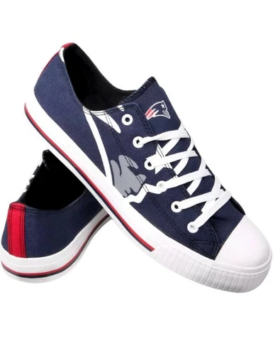 NFL New England Patriots Team Logo Low-Top Canvas Sneakers Shoes Mens Size 8-11 Cover