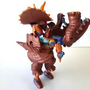 Vtg Transformers Dinobots TRICERATO Triceratops Dinosaur Beast Wars Toy C3 - Picture 1 of 4
