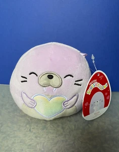 2021 Kellytoys Squishmallow 4.5" Mini WINNIE The WALRUS Valentine's Day ~ NWT - Picture 1 of 3
