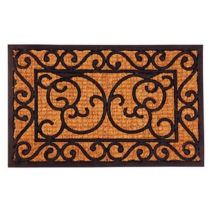 degawo zerbino PORTA TAPPETINO pedane quadrate in fibra di cocco e gomma 60x40cm - Foto 1 di 1