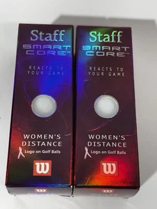 Staff Smart core women’s distance golf balls two sleeves six balls Wilson - Picture 1 of 2