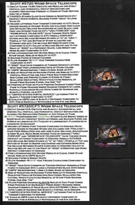 Scott #5720-2022 (60c) Webb Telescope CF, Genuine and Descriptive Tabs! - Picture 1 of 1