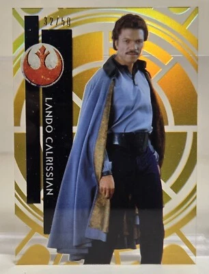 2015 Topps Star Wars High Tek Gold Rainbow #10 Lando Calrissian 32/50 - Image 1 of 2