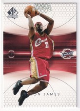 LEBRON JAMES 2004/05 UD SP AUTHENTIC 2ND YEAR AWESOME LOOKING CARD #14 RARE