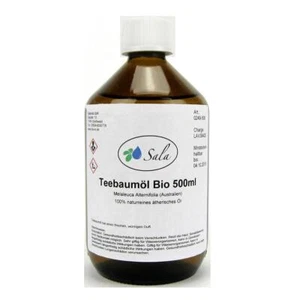 Sala Teebaumöl naturreines ätherisches Teebaum Öl BIO 500 ml Glasflasche - Bild 1 von 7