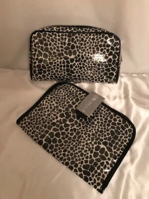 WACOAL NUEVO!  Estuche de Cosméticos Bolsa de Maquillaje Bolsa de Viaje, Juego de 2, ¡Muy Bonito!  Nuevo sin etiquetas Foto 1 de 4