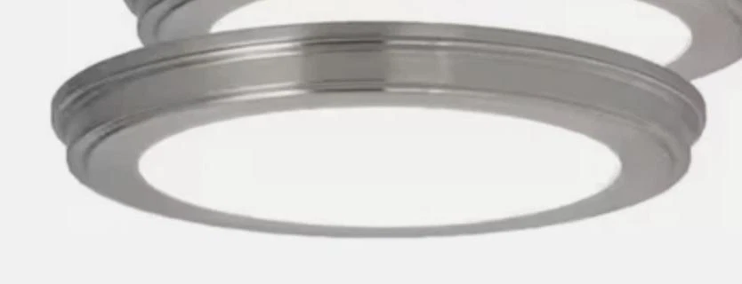 Commercial Electric 13 in. Brushed Nickel Color Changing LED Ceiling (1-Pack) - Image 1 of 1