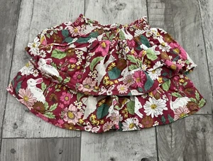 Mini Boden Girl’s Fit & Flare Cotton Tiered Floral Skirt Lined 2-3 years 98 CM - Picture 1 of 8