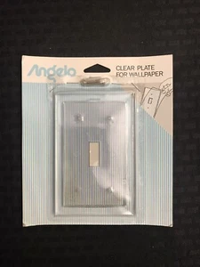 Placa de pared interruptor de luz transparente ANGELO para papel de pared palanca única - Imagen 1 de 2