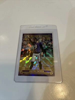 2022  Donruss Action All-Pros #AP-20 Justin Tucker  Baltimore Ravens - Image 1 of 2