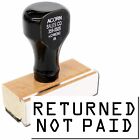 Returned Not Paid Rubber Stamp Business Office Stock Stamp Size 1/2" X 1-1/2"