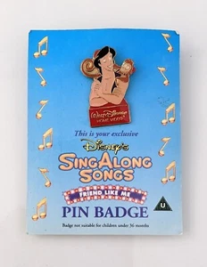 Disney Sing-Along Songs Pin – Aladdin – Vintage Trading Badge - Picture 1 of 2