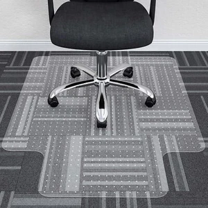 New-Office Chair Mat for Low Pile Carpeted Floors - 36” x 48” Clear Carpet Chair - Picture 1 of 7