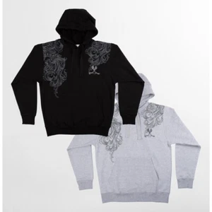 Mens - Gothic Print Hoodie - Black Angel - Katvon - Picture 1 of 5