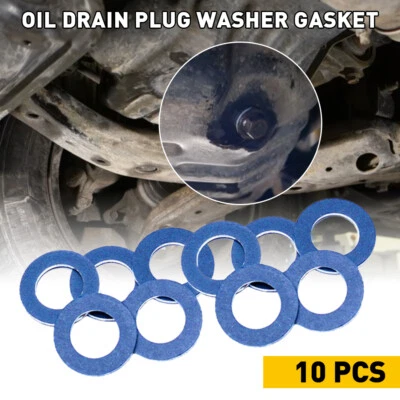 Genuine Toyota Lexus OEM Oil Drain Plug Washer Gasket 90430-12031 [ Set of 10 ] - Image 1 of 4