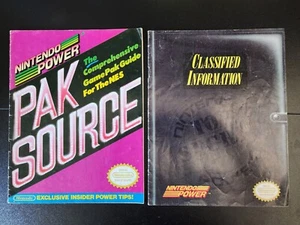 Nintendo Power Pak Source Booklet & Classified Information Booklet Lot - Picture 1 of 2