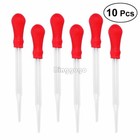 10X Gummikopf Glas Pipetten Pipette Laborglas Werkzeug Chemieexperiment (9cm)