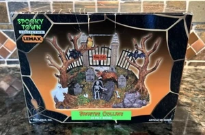 Vintage Lemax Spooky Town Spooky Knoll Halloween Village Graveyard 2003 - Picture 1 of 14