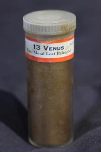 Vintage Venus 13 Pure Metal Leaf Palegold - USA Bronze Pulver Werke, Inc - voll - Bild 1 von 4