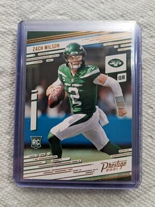 🏆 2021 Panini Chronicles Prestige Update ZACH WILSON RC #202 NEW YORK JETS - Picture 1 of 2