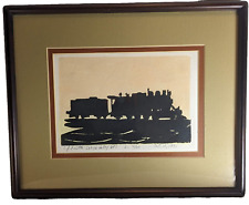 Vtg lithograph Locomotive Lehigh Valley 682 CJ Fritte Oct 17, 1991 12/20edit