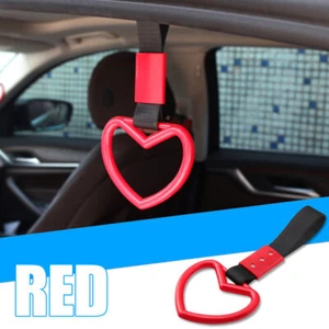 Handle Ring Heart Subway Train Bus Hand Strap Styling Charm Car Warning Tow - Bild 1 von 10