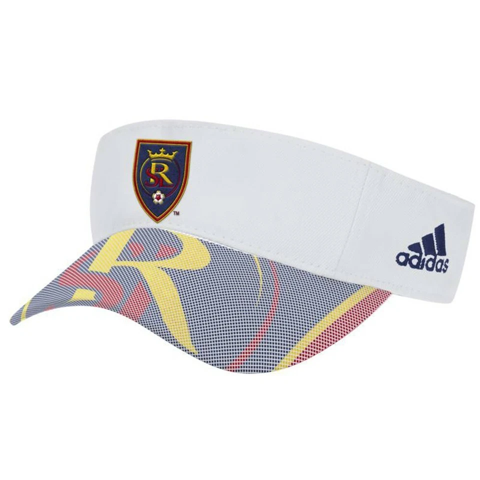 Real Salt Lake MLS Adidas Adjustable Visor Hat White