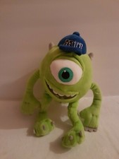 Disney Pixar Monsters Inc University Plush Green Mike Wazowski MU Hat Cap 