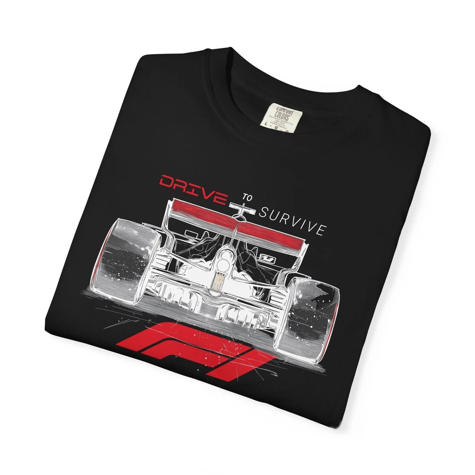 Camiseta de peso pesado Fórmula Uno F1 Racing Fan "Drive to Survive" S-5XL 7 colores  Foto 1 de 1